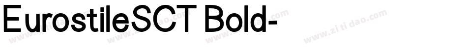 EurostileSCT Bold字体转换